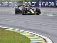 Max Verstappen of the Netherlands drives the Oracle Red Bull Racing RB20 Honda RBPT during the Formula 1 Lenovo Grande Premio De Sao Paulo 2...