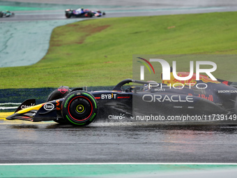 Max Verstappen of the Netherlands drives the Oracle Red Bull Racing RB20 Honda RBPT during the Formula 1 Lenovo Grande Premio De Sao Paulo 2...