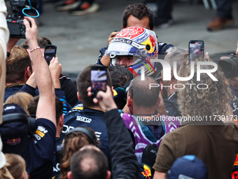 Max Verstappen of the Netherlands wins driving the Oracle Red Bull Racing RB20 Honda RBPT during the Formula 1 Lenovo Grande Premio De Sao P...