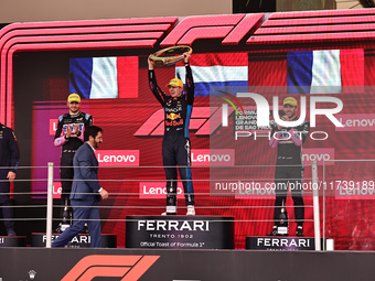 Max Verstappen of the Netherlands drives the Oracle Red Bull Racing RB20 Honda RBPT during the Formula 1 Lenovo Grande Premio De Sao Paulo 2...