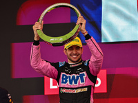 Esteban Ocon of France drives the (31) BWT Alpine F1 Team A524 Renault during the Formula 1 Lenovo Grande Premio De Sao Paulo 2024 in Sao Pa...