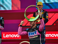 Pierre Gasly of France drives the (10) BWT Alpine F1 Team A524 Renault during the Formula 1 Lenovo Grande Premio De Sao Paulo 2024 in Sao Pa...