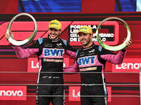 Pierre Gasly and Esteban Ocon participate in the Formula 1 Lenovo Grande Premio De Sao Paulo 2024 in Sao Paulo, Brazil, on November 3, 2024....