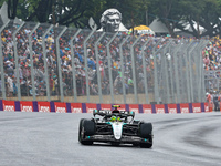 Lewis Hamilton of the UK drives the (44) Mercedes-AMG Petronas F1 Team F1 W15 E Performance Mercedes during the Formula 1 Lenovo Grande Prem...