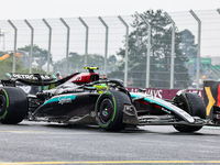 Lewis Hamilton of the UK drives the (44) Mercedes-AMG Petronas F1 Team F1 W15 E Performance Mercedes during the Formula 1 Lenovo Grande Prem...