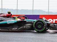 Lewis Hamilton of the UK drives the (44) Mercedes-AMG Petronas F1 Team F1 W15 E Performance Mercedes during the Formula 1 Lenovo Grande Prem...