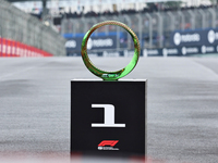 The trophy for the winner during the Formula 1 Lenovo Grande Premio De Sao Paulo 2024 in Sao Paulo, Brazil, on November 3, 2024. (