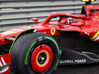 Carlos Sainz Jr. of Spain drives the (55) Scuderia Ferrari SF-24 Ferrari during the Formula 1 Lenovo Grande Premio De Sao Paulo 2024 in Sao...