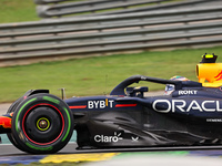 Sergio Perez of Mexico drives the (11) Oracle Red Bull Racing RB20 Honda RBPT during the Formula 1 Lenovo Grande Premio De Sao Paulo 2024 in...