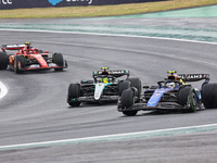 Franco Colapinto of Argentina drives the (43) Williams Racing FW46 Mercedes during the Formula 1 Lenovo Grande Premio De Sao Paulo 2024 in S...