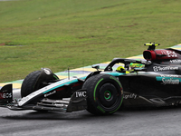 Lewis Hamilton of the UK drives the (44) Mercedes-AMG Petronas F1 Team F1 W15 E Performance Mercedes during the Formula 1 Lenovo Grande Prem...