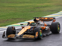 Oscar Piastri of Australia drives the (81) McLaren F1 Team MCL38 Mercedes during the Formula 1 Lenovo Grande Premio De Sao Paulo 2024 in Sao...