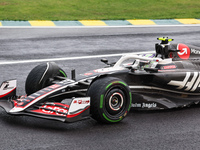 Nico Hulkenberg of Germany drives the (27) MoneyGram Haas F1 Team VF-24 Ferrari during the Formula 1 Lenovo Grande Premio De Sao Paulo 2024...