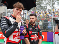 Oliver Bearman of the UK drives the (50) MoneyGram Haas F1 Team VF-24 Ferrari during the Formula 1 Lenovo Grande Premio De Sao Paulo 2024 in...