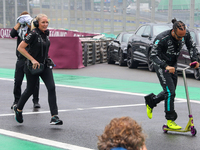 Lewis Hamilton of the UK drives the (44) Mercedes-AMG Petronas F1 Team F1 W15 E Performance Mercedes during the Formula 1 Lenovo Grande Prem...