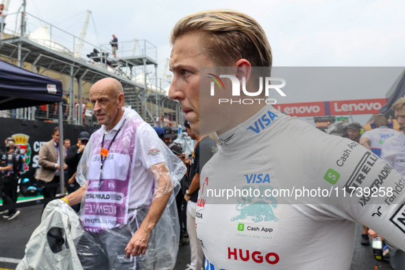 Liam Lawson of New Zealand drives the (30) Visa Cash app RB VCARB01 Honda RBPT during the Formula 1 Lenovo Grande Premio De Sao Paulo 2024 i...