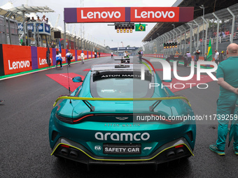 The safety car is present during the Formula 1 Lenovo Grande Premio De Sao Paulo 2024 in Sao Paulo, Brazil, on November 3, 2024. (