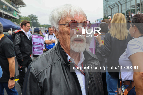 Bernie Ecclestone is at the Formula 1 Lenovo Grande Premio De Sao Paulo 2024 in Sao Paulo, Brazil, on November 3, 2024. 