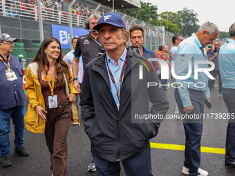 Emerson Fittipaldi participates in the Formula 1 Lenovo Grande Premio De Sao Paulo 2024 in Sao Paulo, Brazil, on November 3, 2024. (