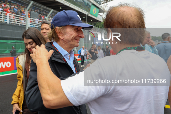 Emerson Fittipaldi participates in the Formula 1 Lenovo Grande Premio De Sao Paulo 2024 in Sao Paulo, Brazil, on November 3, 2024. 