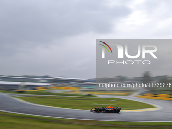 Max Verstappen of the Netherlands drives the Oracle Red Bull Racing RB20 Honda RBPT during the Formula 1 Lenovo Grande Premio De Sao Paulo 2...