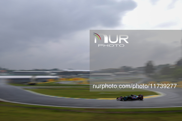 Pierre Gasly of France drives the (10) BWT Alpine F1 Team A524 Renault during the Formula 1 Lenovo Grande Premio De Sao Paulo 2024 in Sao Pa...