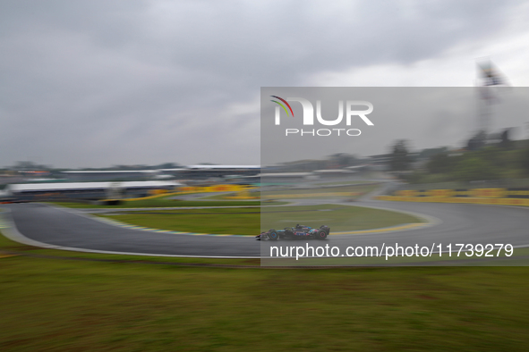 Esteban Ocon of France drives the (31) BWT Alpine F1 Team A524 Renault during the Formula 1 Lenovo Grande Premio De Sao Paulo 2024 in Sao Pa...