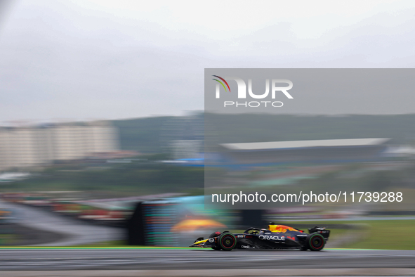 Max Verstappen of the Netherlands drives the Oracle Red Bull Racing RB20 Honda RBPT during the Formula 1 Lenovo Grande Premio De Sao Paulo 2...