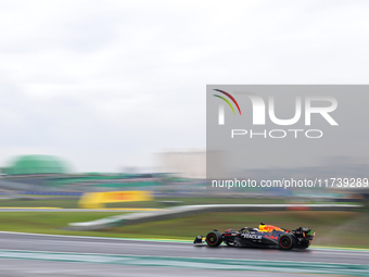 Max Verstappen of the Netherlands drives the Oracle Red Bull Racing RB20 Honda RBPT during the Formula 1 Lenovo Grande Premio De Sao Paulo 2...