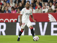 Marcos do Nascimento ''Marcao'' of Sevilla FC controls the ball during the La Liga EA Sports match between Sevilla FC and Real Sociedad at S...