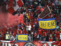 A general view of the match between Columbus and Red Bull during the MLS match at Red Bull Arena in Harris, N.J., on November 3, 2024, where...