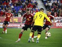 A general view of the match between Columbus and Red Bull during the MLS match at Red Bull Arena in Harris, N.J., on November 3, 2024, where...