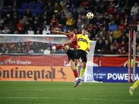 A general view of the match between Columbus and Red Bull during the MLS match at Red Bull Arena in Harris, N.J., on November 3, 2024, where...