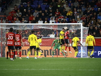 A general view of the match between Columbus and Red Bull during the MLS match at Red Bull Arena in Harris, N.J., on November 3, 2024, where...