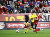 A general view of the match between Columbus and Red Bull during the MLS match at Red Bull Arena in Harris, N.J., on November 3, 2024, where...