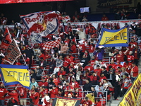 Dante Vainzer celebrates with teammates after scoring a goal at Red Bull Stadium in Harris, New Jersey, on November 3, 2024, where they tie...