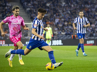 Martim Fernandes of FC Porto plays in the Portuguese Premier League soccer match against Estoril at the Estadio do Dragao in Porto, Portugal...