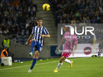 Martim Fernandes of FC Porto plays in the Portuguese Premier League soccer match against Estoril at the Estadio do Dragao in Porto, Portugal...