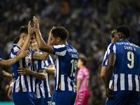 Namaso celebrates after scoring a goal for FC Porto during the Portuguese Primeira Liga soccer match against Estoril at Estadio do Dragao in...