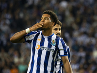 Namaso celebrates after scoring a goal for FC Porto during the Portuguese Primeira Liga soccer match against Estoril at Estadio do Dragao in...