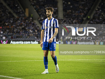 Fabio Vieira of FC Porto plays in the Portuguese Premier League soccer match against Estoril at the Estadio do Dragao in Porto, Portugal, on...