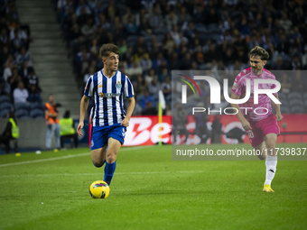 Martim Fernandes of FC Porto plays in the Portuguese Premier League soccer match against Estoril at the Estadio do Dragao in Porto, Portugal...