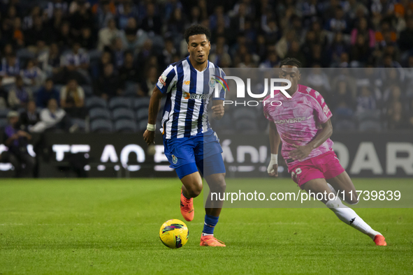 Namaso of FC Porto plays in the Portuguese Premier League soccer match against Estoril at the Estadio do Dragao in Porto, Portugal, on Novem...