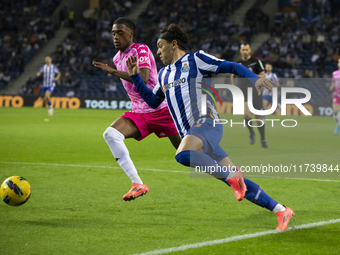 Pepe of FC Porto plays in the Portuguese Premier League soccer match against Estoril at the Estadio do Dragao in Porto, Portugal, on Novembe...