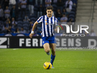 Francisco Moura of FC Porto plays in the Portuguese Premier League soccer match against Estoril at the Estadio do Dragao in Porto, Portugal,...