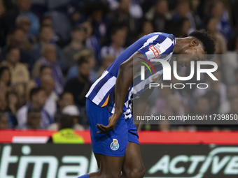 Samu of FC Porto plays in the Portuguese Premier League soccer match against Estoril at the Estadio do Dragao in Porto, Portugal, on Novembe...