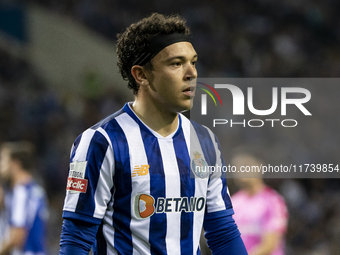 Pepe of FC Porto plays in the Portuguese Premier League soccer match against Estoril at the Estadio do Dragao in Porto, Portugal, on Novembe...