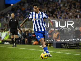 Galeno of FC Porto plays in the Portuguese Premier League soccer match against Estoril at the Estadio do Dragao in Porto, Portugal, on Novem...