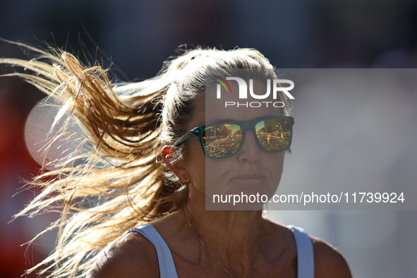 Runner Janine Franklin of Great Britain heads up First Avenue during the 2024 New York City Marathon in New York, N.Y., on November 3, 2024....