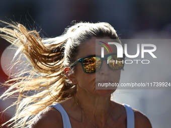 Runner Janine Franklin of Great Britain heads up First Avenue during the 2024 New York City Marathon in New York, N.Y., on November 3, 2024....